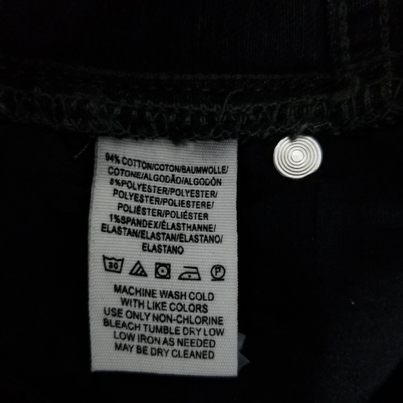 Free People Skinny Ankle Jeans Black Button Fly 26 - Picture 8 of 8